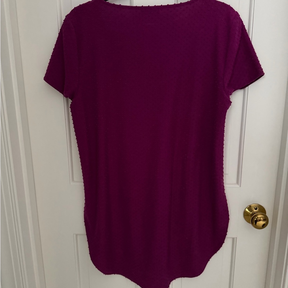 The Limited Maroon Short Sleeve Top - Picture 6 of 8